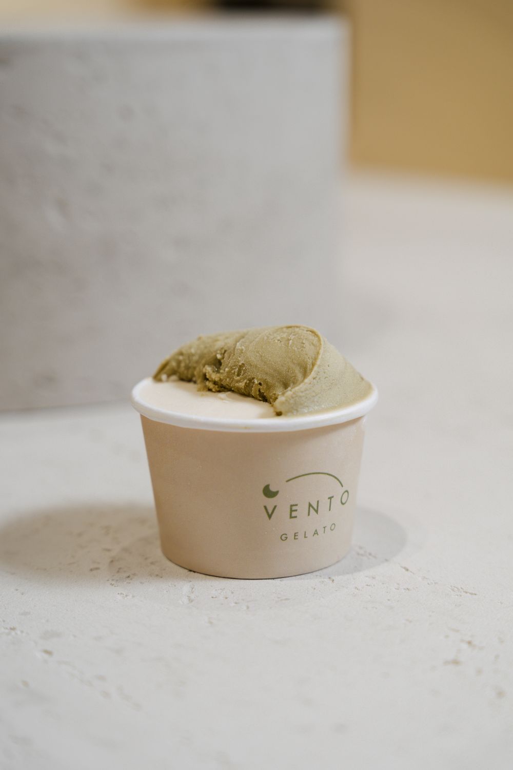 VENTO GELATO 紙杯裝綠色義式冰淇淋